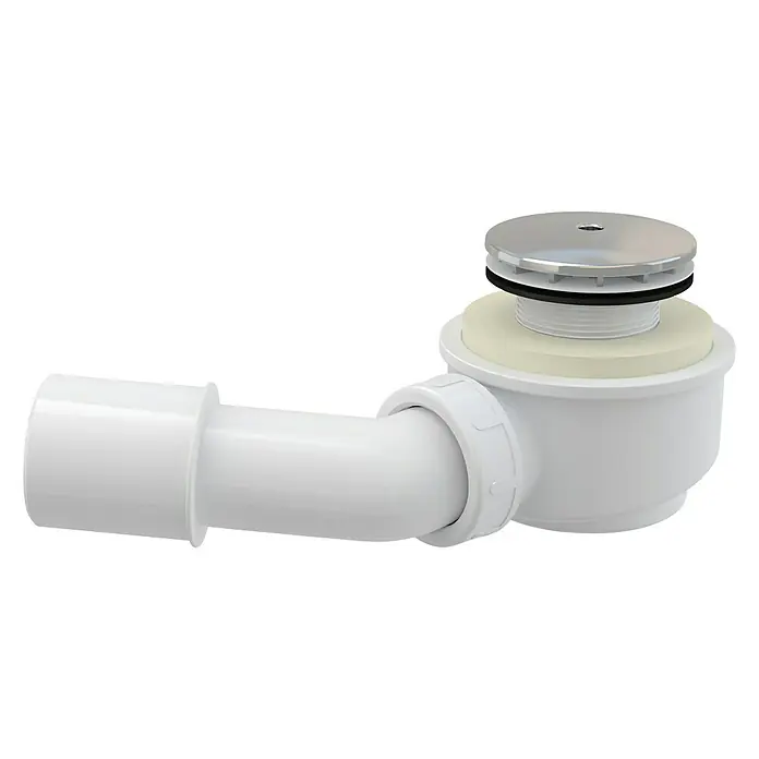 Alcaplast Duschwannenablauf A471CR - Durchmesser Ablauf: 50 mm, Weiß
