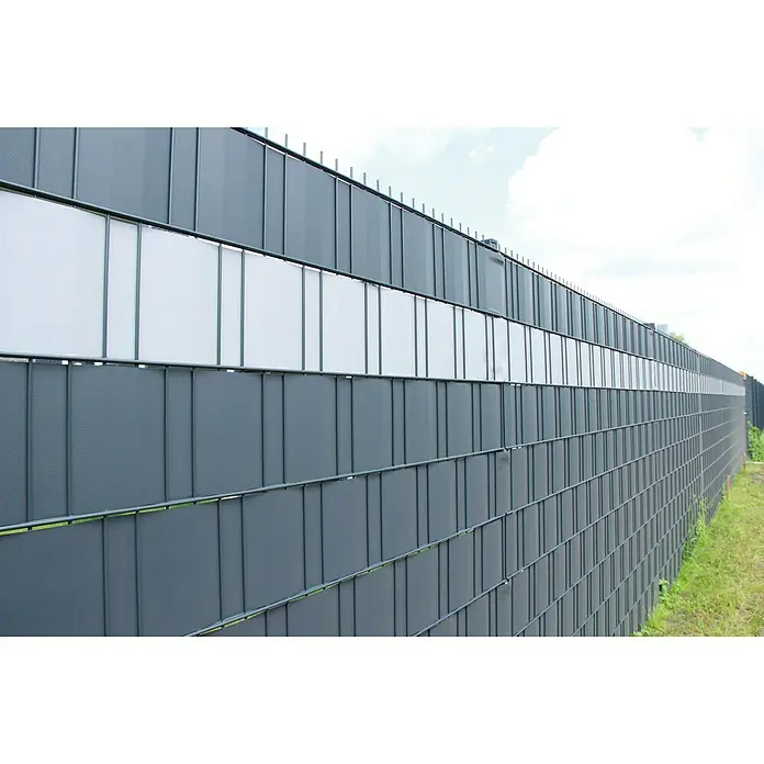 Videx Garden Sichtschutzstreifen - Silber, 35 m x 19 cm, PVC