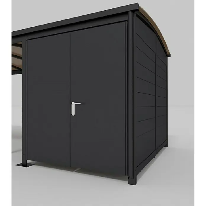 Abson Calux Gerätehaus - L x B x H: 341 x 180 x 250 cm, Wandstärke: 19 mm - Detailaufnahme