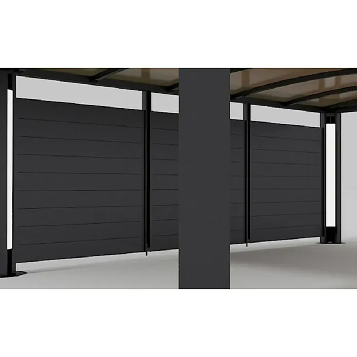 Abson Cubus Seitenwand - Passend für: Abson Cubus Einzel- und Doppelcarport, 500 x 200 cm - Detailaufnahme