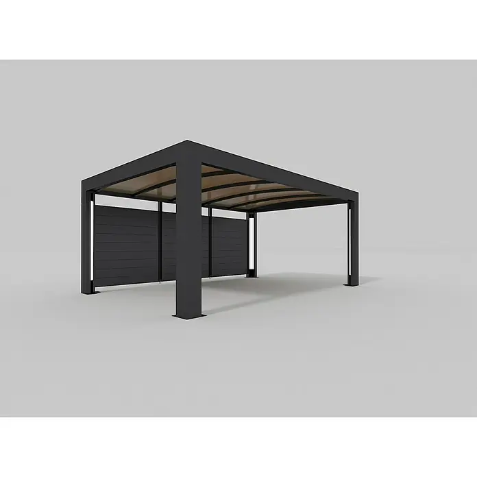 Abson Cubus Seitenwand - Passend für: Abson Cubus Einzel- und Doppelcarport, 500 x 200 cm - Linke Seitenansicht
