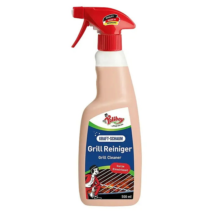 Poliboy Grillreiniger - 500 ml, Flasche mit Sprühkopf - Vorderansicht
