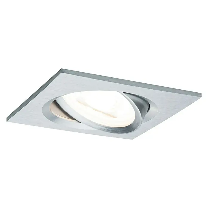 Paulmann LED-Einbauleuchte Nova - 6,5 W, Aluminium, Warmweiß, 1 Stk. - Vorderansicht