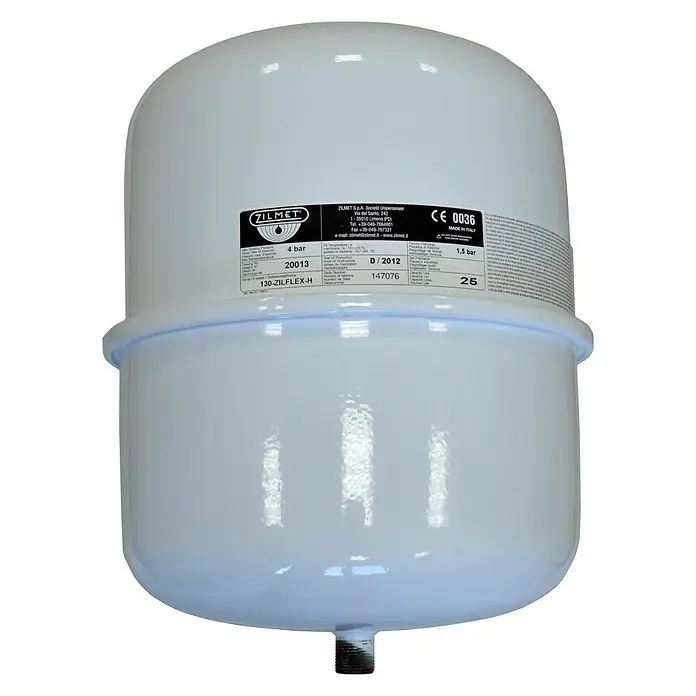 Membran-Ausdehnungsgefäß Zilflex H - 25 l, Betriebsdruck: 1,5 bar - 4 bar - Vorderansicht