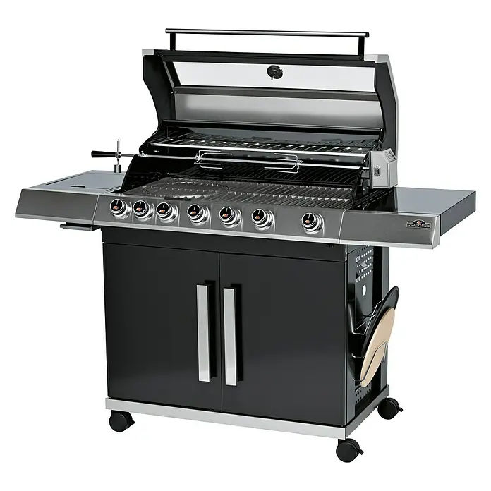 Kingstone KMS Gasgrill CLIFF 650-1 - Anzahl Brenner: 6, Hauptgrillfläche: 89 x 45 cm, 24,5 kW