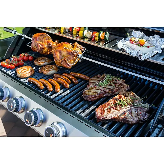 Kingstone KMS Gasgrill CLIFF 650-1 - Anzahl Brenner: 6, Hauptgrillfläche: 89 x 45 cm, 24,5 kW
