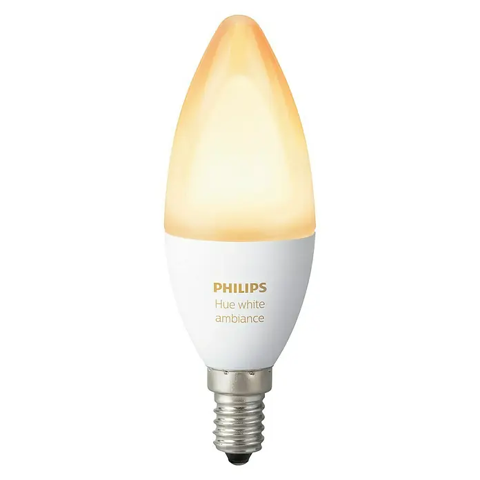 Philips Hue LED žarulja White Ambiance - E14, 5,2 W, Podesiva temperatura boje, 470 lm, 1 kom