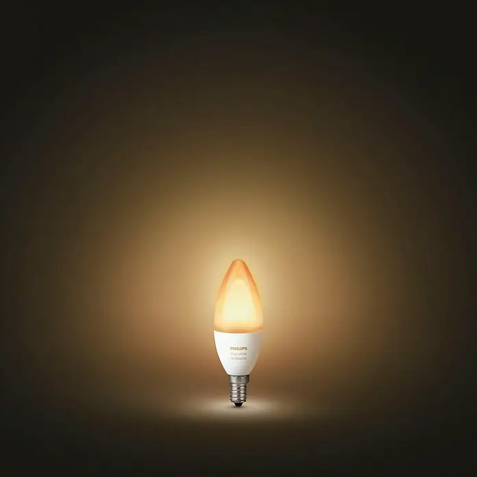 Philips Hue LED-Leuchtmittel White Ambiance - E14, 5,2 W, Einstellbare Farbtemperatur, 470 lm, 1 Stk.
