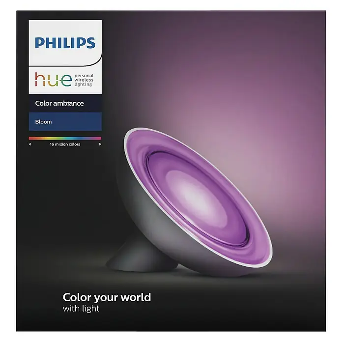 Philips Hue LED-Tischleuchte Bloom - 7,2 W, Weiß, Höhe: 10,1 cm - Rechte Seitenansicht