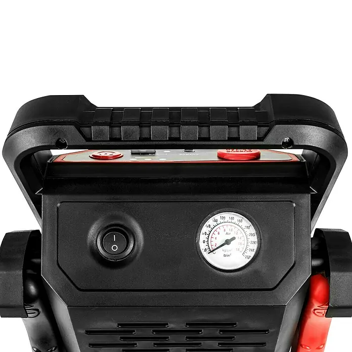 APA Kompressor-Powerpack - L x B x H: 17 x 23 x 29,5 cm, 7.000 mAh, 12 V - Detailaufnahme
