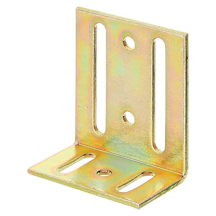 Stabilit Prilagodljivi kutnik - D x Š x V: 75 x 35 x 65 mm, Čelik, Pocinčano - Pogled sprijeda