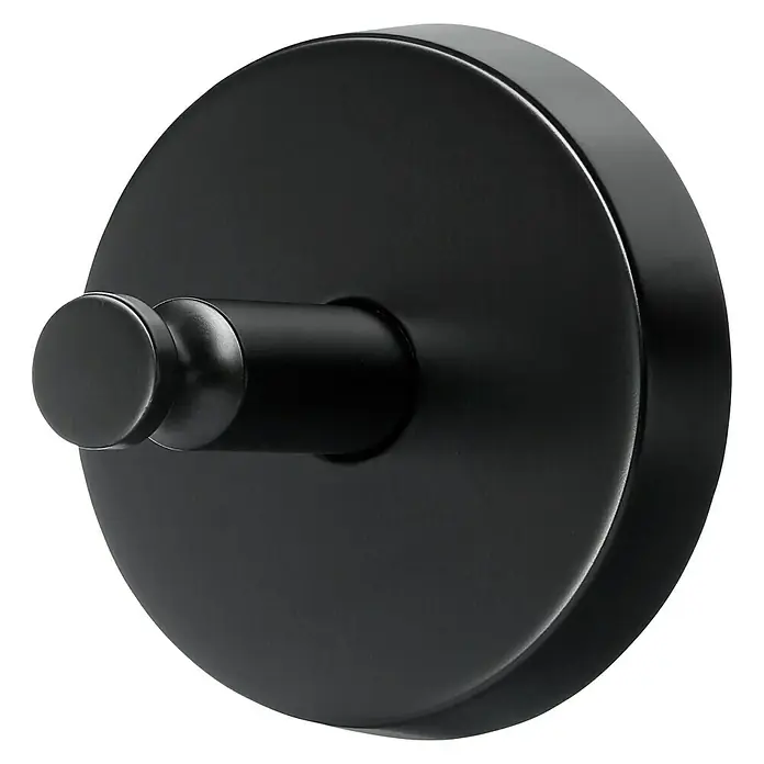 BAUHAUS Paris Handtuchhaken Black - 2 Stk., Stahl, Pulverbeschichtet