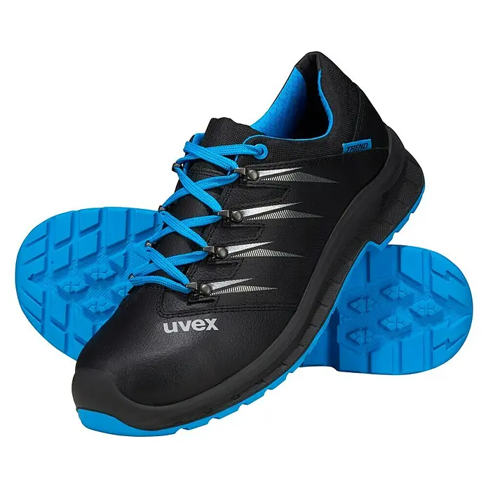 Uvex 2 Trend Sicherheitshalbschuh S3 - Schwarz/Blau, 44