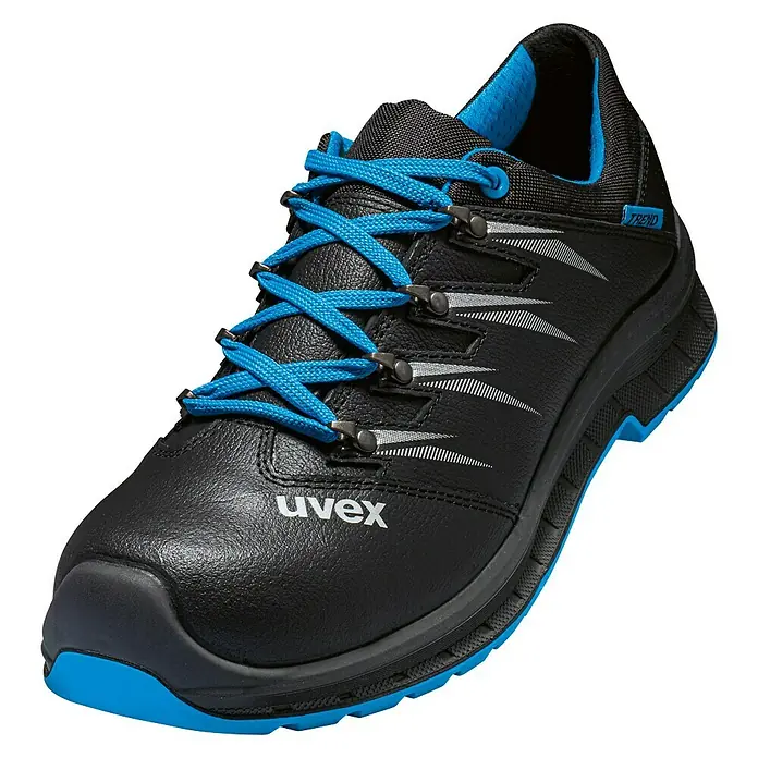 Uvex 2 Trend Sicherheitshalbschuh S3 - Schwarz/Blau, 44