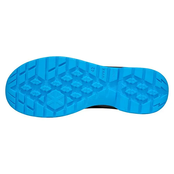 Uvex 2 Trend Sicherheitshalbschuh S3 - Schwarz/Blau, 44