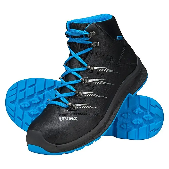 Uvex 2 Trend Sicherheitsstiefel S3 - Schwarz/Blau, 47