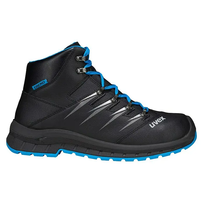 Uvex 2 Trend Sicherheitsstiefel S3 - Schwarz/Blau, 46