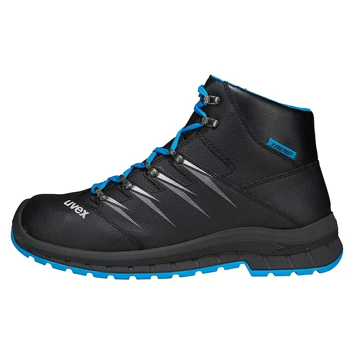 Uvex 2 Trend Sicherheitsstiefel S3 - Schwarz/Blau, 47