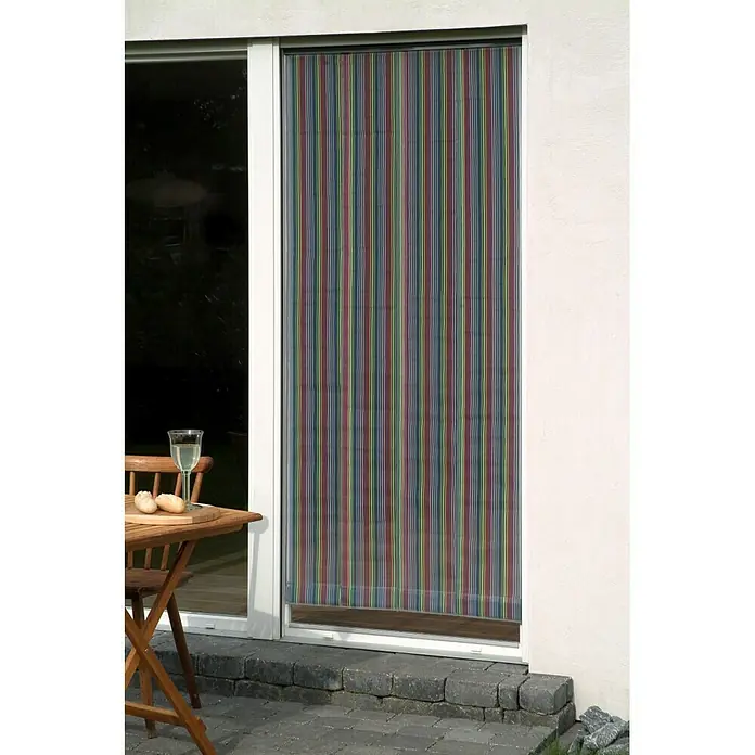 Ukrasna zavjesa Moskito Fresh - Sivo-šareno, 90 x 200 cm - Živopisni prikaz