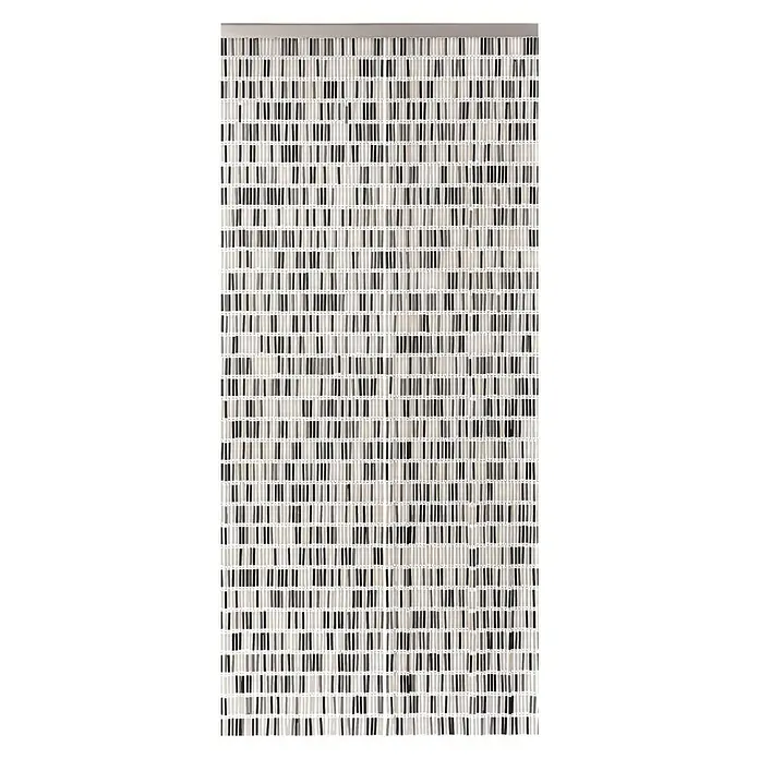 Conacord Perlenvorhang Tube - Schwarz/Grau/Beige, 90 x 200 cm, Kunststoff - Detailaufnahme