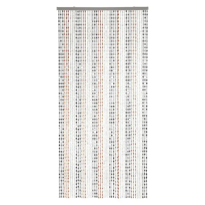 Conacord Zavjesa od perli Jasmin - Crno-bijelo-crvene boje, 90 x 200 cm, Plastika - Proizvod u upotrebi