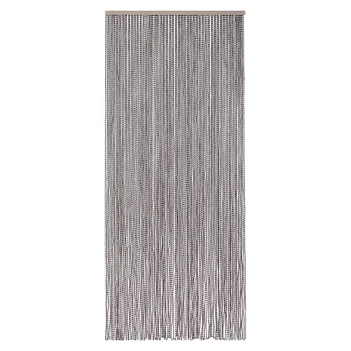 Conacord Dekovorhang Bead - Dunkelgrau, 90 x 200 cm, 100 % Polyester - Vorderansicht
