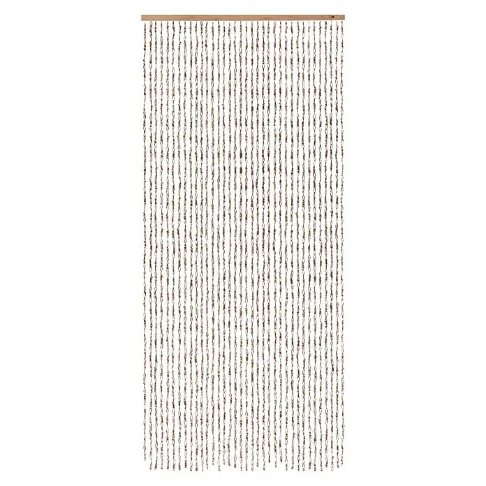 Conacord Dekovorhang Ceylon - Beige/Braun, 90 x 200 cm, Papier - Vorderansicht