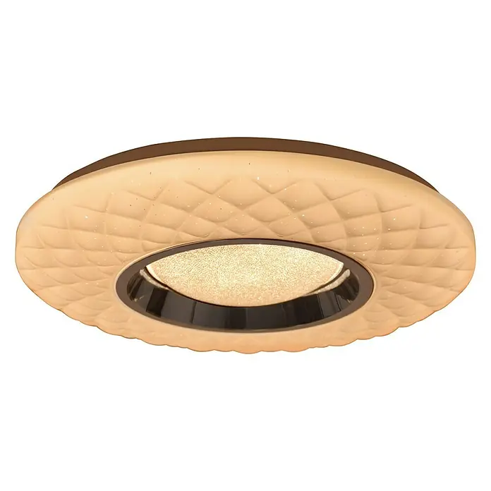 Tween Light LED-Deckenleuchte rund Begato - 24 W, Ø x H: 395 mm x 6,5 cm, Weiß, Warmweiß - Vorderansicht
