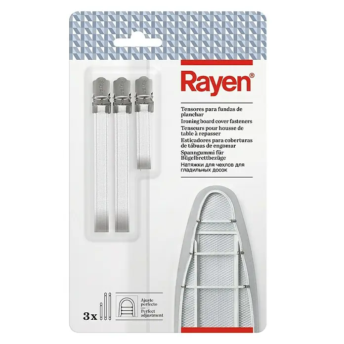 Rayen Tensor para funda de la tabla de planchar - Contenido: 3 ud.