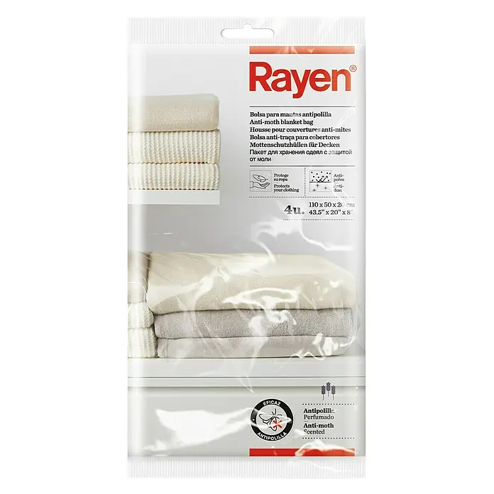 Rayen Bolsa para ropa mantas antipolillas - 4 uds.