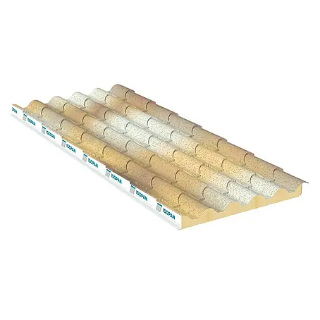 Isopan  Panel de sándwich  Isodomus Alvero Ellenico Interior claro