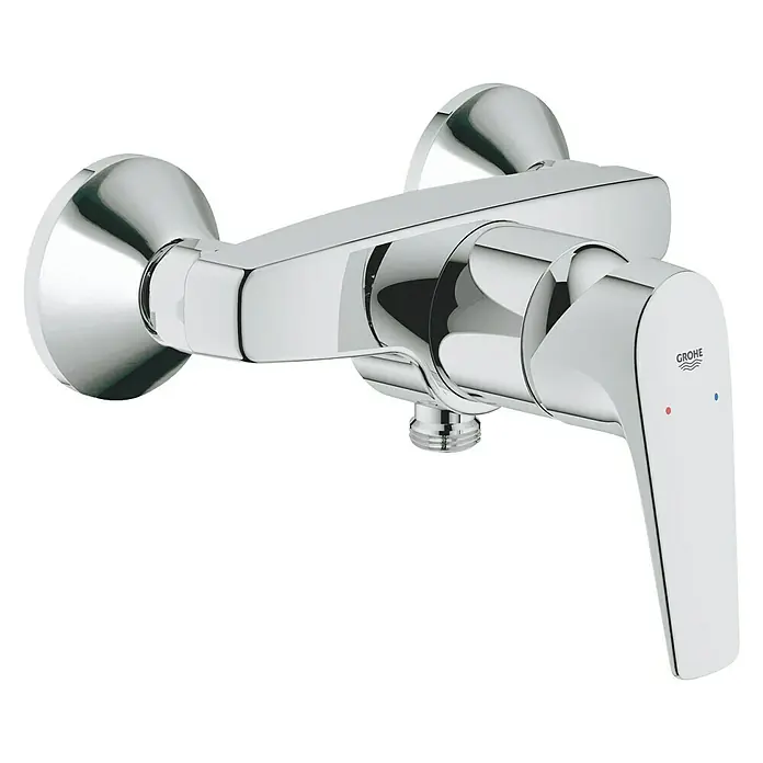 Grohe BauFlow Brausearmatur - Chrom, Glänzend - Linke Seitenansicht