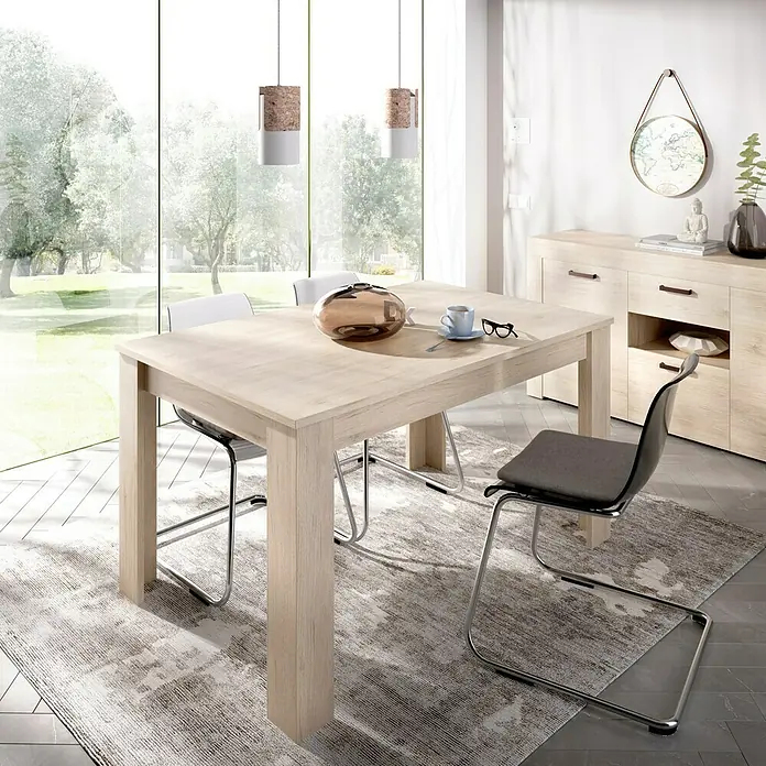 Mesa de comedor Dine - L x An x Al: 90 x 140 x 77 cm, Natural