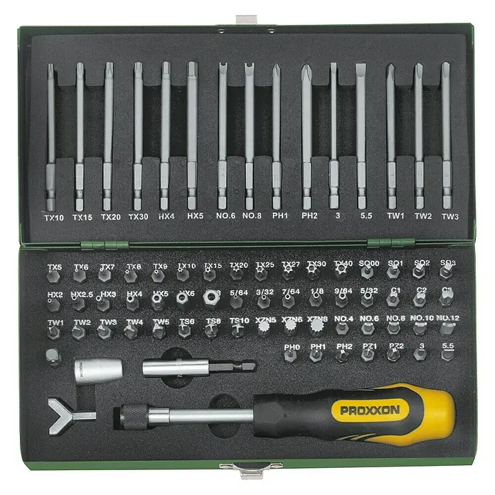 Proxxon Bit-Satz - 75 -tlg. - Ansicht von oben