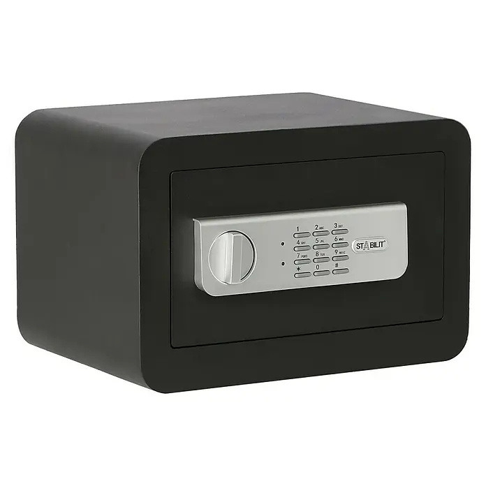Stabilit Sigurnosni sef Security-Box LED - D x Š x V: 35 x 25 x 23 cm, Elektronična brojčana brava, Crne boje