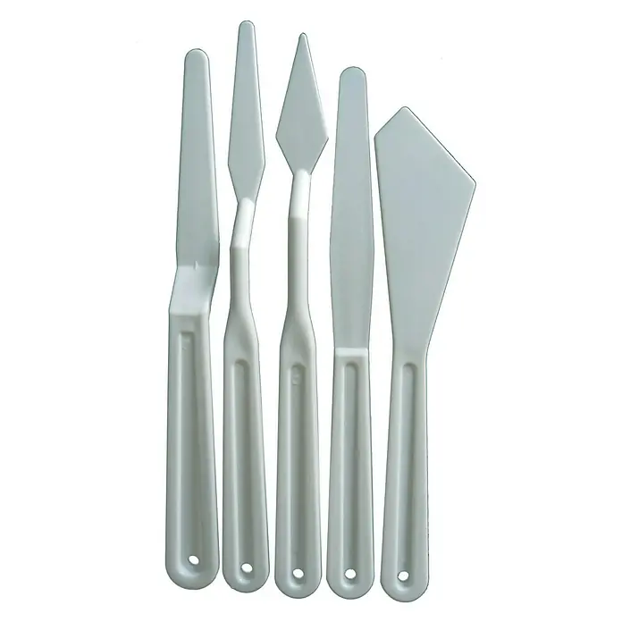 Talens Set de espátulas para pintar plástico - 5 uds., Plástico