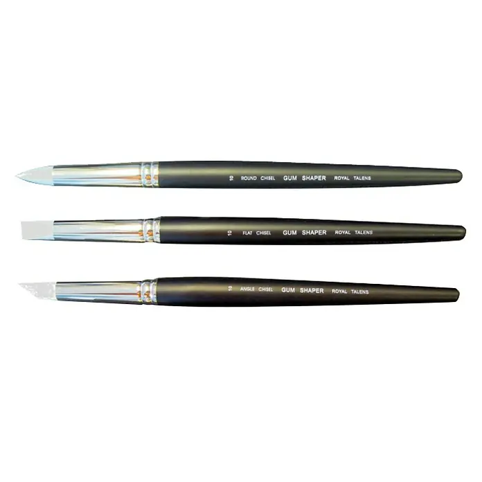 Talens Set de pinceles Gum Shaper duro - 3 piezas