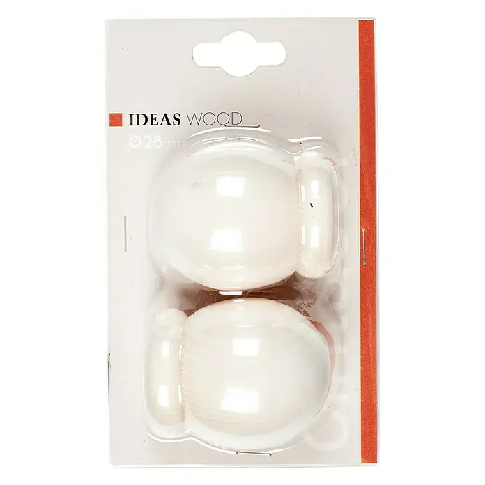 Tapa final Ideas wood esfera yeso - 2 ud.