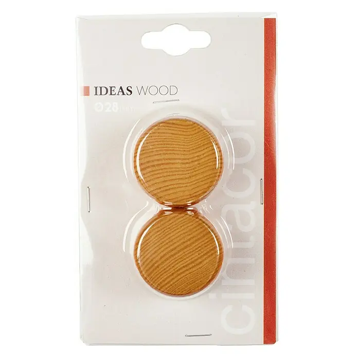 Tapones terminales Ideas Wood - Haya, 2 ud.