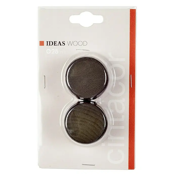 Tapones terminales Ideas Wood - Fume, 2 ud.