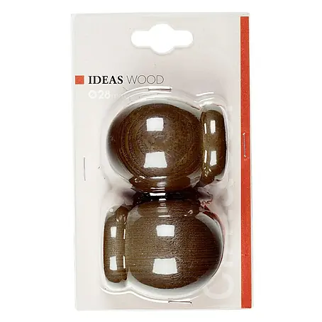 Tapa final Ideas wood esfera nogal