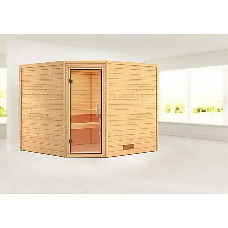 Karibu  Massivholzsauna Leona