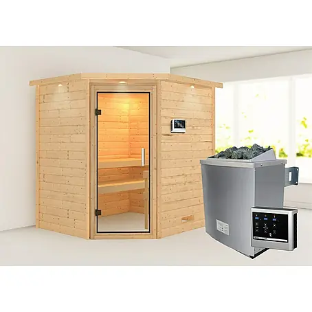 Karibu  Massivholzsauna Mia