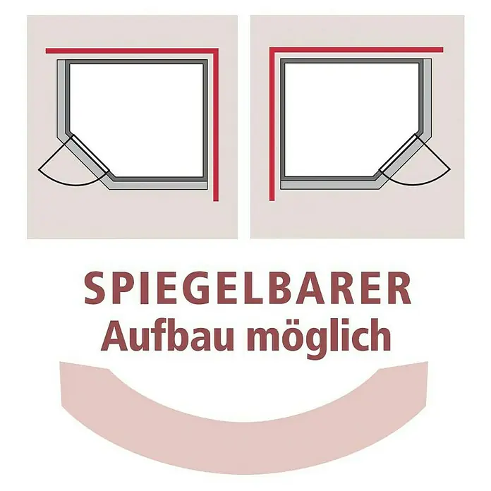 Karibu Massivholzsauna Mia - Mit 4,5 kW Bio-Ofen mit externer Steuerung, Mit Dachkranz und Beleuchtung, Material Tür: Ganzglas Klar, 184 x 224 x 202 cm
