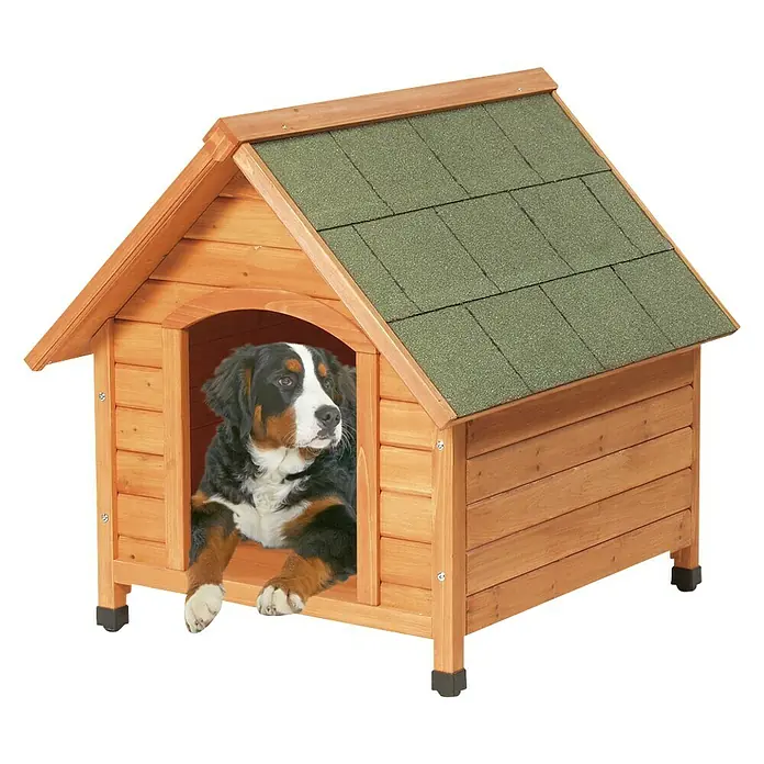 Karlie Caseta para perro Ponto - Natural, 70 x 76 x 76 cm, Madera - Producto en uso