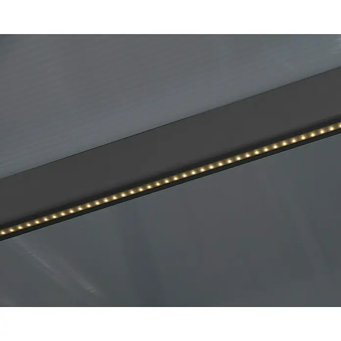 Nadstrešnica za terasu Tuscany LED - Dubina: 3 m, Š x V: 5,46 x 2,1 m, Antracit siva - Detaljan prikaz