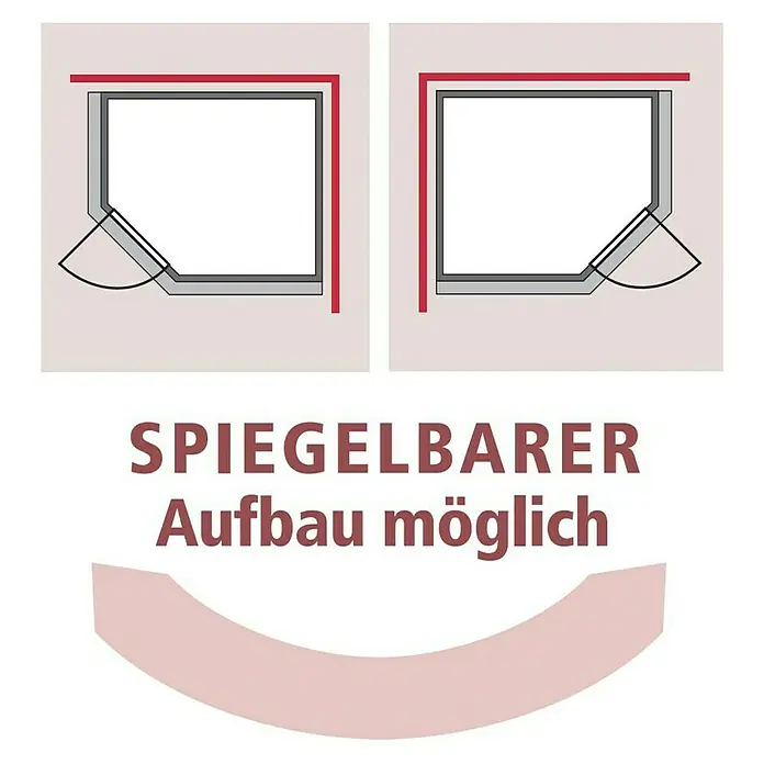 Karibu Massivholzsauna Mia - Ohne Ofen, Mit Dachkranz und Beleuchtung, Material Tür: Massivholz, 184 x 224 x 202 cm