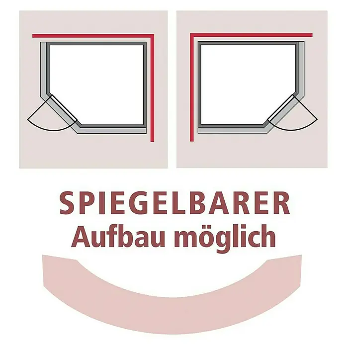 Karibu Massivholzsauna Mia - Mit 4,5 kW Saunaofen mit integrierter Steuerung, Mit Dachkranz und Beleuchtung, Material Tür: Massivholz, 184 x 224 x 202 cm