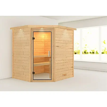 Karibu  Massivholzsauna Mia