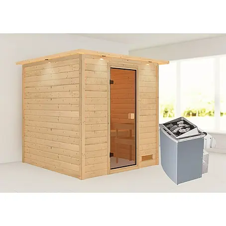 Karibu  Massivholzsauna Jara